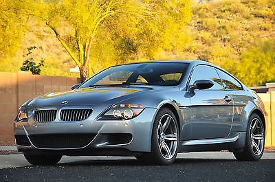 BMW : M6 Base Coupe 2-Door 2007 bmw m 6 coupe silver grey silverstone leather carbon fiber 7 spd smg