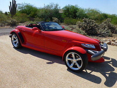 Plymouth : Prowler Convertible 2-Door 1999 plymouth prowler red excellent condition low miles one owner