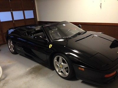 Ferrari : 355 2 door 1996 f 355 spyder convertible 16 954 miles mint black on black garaged
