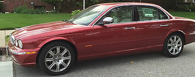 Jaguar : XJ8 ESTATE SALE! 2004 jaguar xj 8 1 ownr 18 k fl car showroom rare red white leather dealer svcd