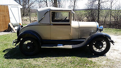 Ford : Model A Sport Coupe 2 door sport coupe restored