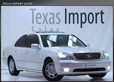 Lexus : LS LS430 PEARL WHITE ON BEIGE 2002 ls 430 pearl white on beige heated seats