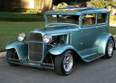 Ford : Model A HOTROD - A/C - V-8 - 10K MILES BEAUTIFUL POWERFUL HOTROD WITH A/C - 1931 Ford Model A Hotrod - 10K MI