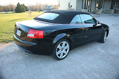 Audi : S4 2dr Cabriole 2005 audi s 4 convertible all wheel drive 4.2 v 8 auto black black