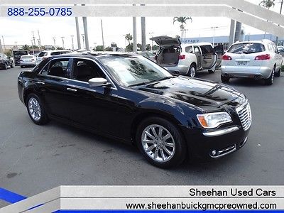 Chrysler : 300 Series C One Owner Sleek Sexy Black 4dr NAV Lthr More! 2012 black chrysler 300 c one owner navigation leather sunroof power auto air ac