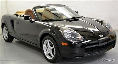 Toyota : MR2 2dr Convertible Manual SEQ MR2 SPYDER / 53855 MILES / BLACK / TAN / LEATHER / 5 SPEED AUTO-MANUAL