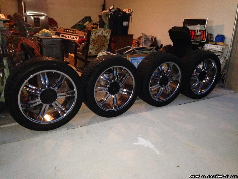 22 inch 6 lug rims with tires