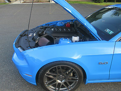 Ford : Mustang GT 2013 ford mustang gt premium 5.0 m 6 grabber blue w low miles original owner