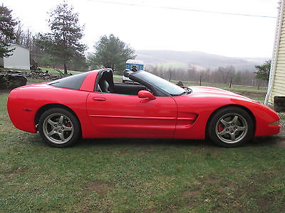 Chevrolet : Corvette Coupe 2002 corvette torch red ex cond prof upgrades 34 k miles expert dyno tuning