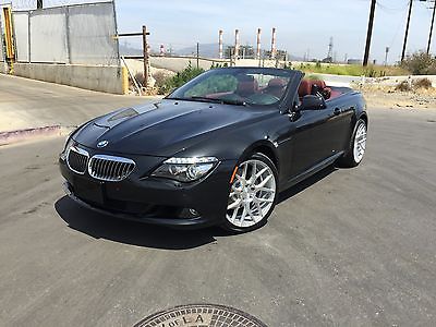 BMW : 6-Series 2010 BMW 650I COUPE EVERY OPTION! BLACK WITH RED 10 bmw e 64 650 convertible 6 series nappa every single option only 14 k miles
