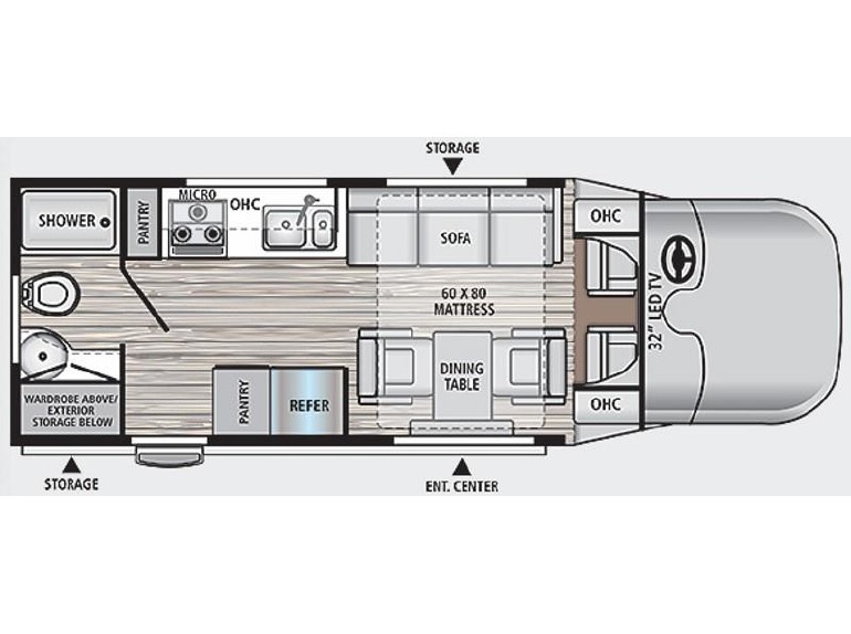 2016 Dynamax Corp REV 24RB W/ Queen Drop Down Bed