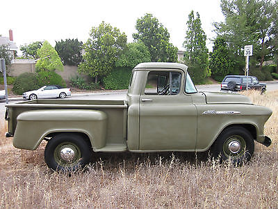Chevrolet : Other Pickups 3100 1956 chevy 3100 military issue base truck us govt serial rare rare