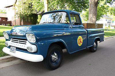Chevrolet : Other Pickups Apache Fleetside 1958 chevy apache fleetside half ton shortbox