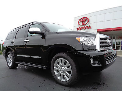 Toyota : Sequoia Platinum 4x4 5.7L Blizzard Pearl Red Rock Leather  New 2015 Sequoia Platinum 4x4 Black Red Rock Leather Sunroof Nav BlueRay DVD 4WD