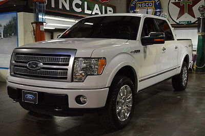 Ford : F-150 Platinum SuperCrew 4x4 White Platinum,Navigation,Moonroof,Power Deploy Running Boards,Loaded,Very Nice!