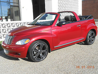 Chrysler : PT Cruiser Touring 05 pt cruiser turbo touring convertible 15 000 miles red auto loaded