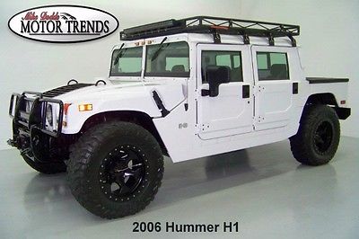 Hummer : H1 ALPHA 1 HARDTOP LEATHER CTIS 2006 h 1 hardtop ctis 6.5 l turbo diesel leather custom safari rack light bar 14 k