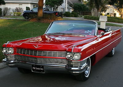 Cadillac : DeVille CONVERTIBLE - BUCKET SEATS - 92K MI BEAUTIFUL EYE POPPING COLORS -1964 Cadillac de Ville Convertible - 92K MI