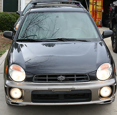 Subaru : Impreza Outback Sport 2002 subaru impreza outback sport wagon 2.5 l awd 5 spd manual black 02 great cond