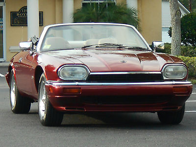 Jaguar : XJS XJS XJS CONVERTIBLE CARNIVAL RED METALLIC/CASHMERE LOW MILES! HANDSOME CAR!