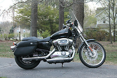 Harley-Davidson : Sportster 2006 harley davidson sportster 1200 custom xlc lowered bags windshield nice