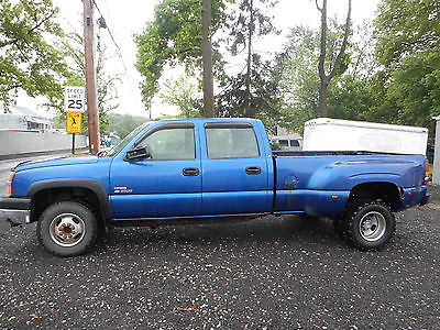 Chevrolet : Silverado 3500 LS Crew Cab Pickup 4-Door 2003 chevrolet silverado 3500 crew cab 4 x 4 diesel 6 speed manual dually truck