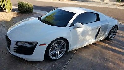 Audi : R8 Coupe R-Tronic Rare Color Combo Navi Back up Cam R-Tronic Loaded Up White Hard to Find 09 2010