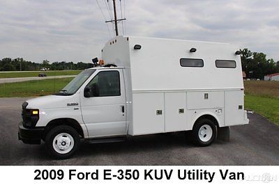 Ford : E-Series Van Base Cutaway Van 2-Door 2009 ford e 350 kuv service utility cargo van used 5.4 l v 8 16 v automatic rwd
