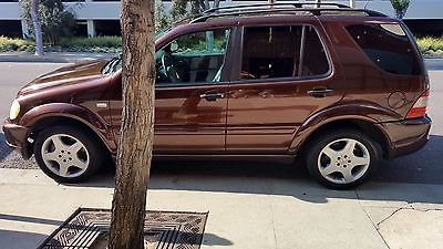 Mercedes-Benz : M-Class AMG 2001 mercedes ml 55 amg brown with brown black leather seats