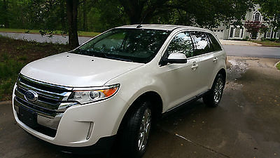Ford : Edge Limited Sport Utility 4-Door 2012 white ford edge limited v 6 low miles looks brand new