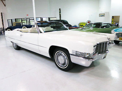 Cadillac : DeVille Convertible Survivor 1969 cadillac deville convertible all original car triple white stunning