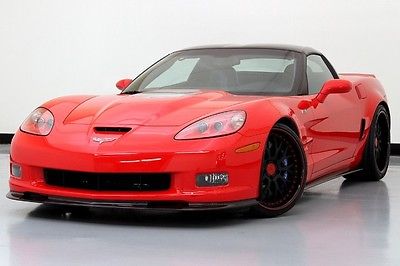 Chevrolet : Corvette ZR1 w/3ZR Navigation 360 Forged Wheels ZR1 Corvette 3ZR Custom 360 Forged Wheels Supercharged Torched Red Used