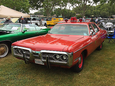 Plymouth : Fury III 1972 plymouth fury iii sffd fire chief car