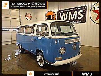 Volkswagen : Bus/Vanagon 69 blue white black classic show car van bus vw party old school hippy wms new 8