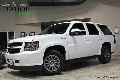 Chevrolet : Tahoe 4dr SUV 2008 chevrolet tahoe hybrid 4 wd navigation rear dvd heated leather towpkg loaded
