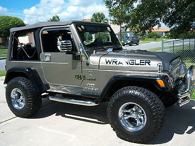 Jeep : Wrangler X COLOR TAN, MINT CONDITION, TWO DOORS,  CHROME RINGS, BIG TIRES ETC.