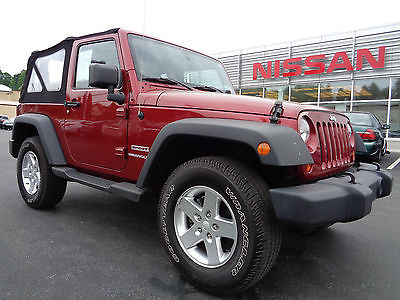 Jeep : Wrangler Contact Internet Dept by calling 814-659-1908 2013 wrangler 2 dooor soft top sport v 6 automaticdeep cherry red 1 owner video