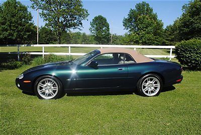 Jaguar : XK 2dr Convertible XK8 2002 jaguar xk 8 convertible 1 owner classic green over tan wow warranty look