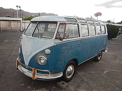 Volkswagen : Bus/Vanagon 21 Window 1967 vw 21 window deluxe sunroof bus survivor cool patina new mexico barn find
