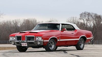 Oldsmobile : 442 W30 Convertible Matching #'s Documented 1 of 10  1971 oldsmobile 442 w 30 convertible matching numbers documented in w 30 registry