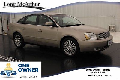 Mercury : Montego Premier Certified 1 Owner Heated Leather Low Miles Premier Certified 3.0 V6 FWD Rear Park Sensors Dual Climate 1 Owner