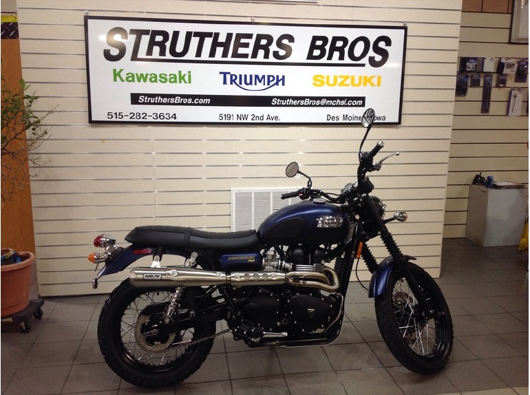 2014 Triumph Scrambler Matte Pacific Blue