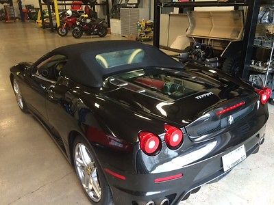 Ferrari : 430 F430 SPIDER Black Ferrari F430 6 speed stick,convertible, with tan leather interior