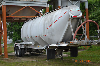 1985 Fruehauf Aluminum Dry Bulk Tanker - 42' Length - 1530 cu ft  4-Hopper