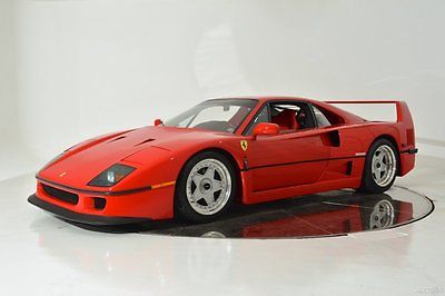 Ferrari : F40 turbocharged V8 6-Speed Manual Classiche Certification Maintained Excellent Condition Low Miles Serviced RARE