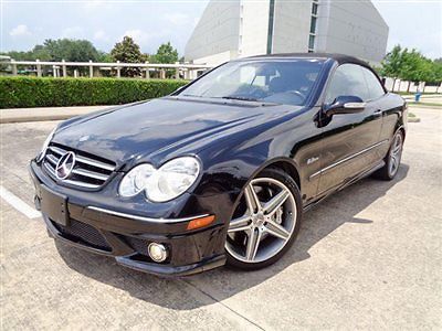 Mercedes-Benz : CLK-Class 2dr Cabriolet 6.3L AMG CLK 63 CONVERTIBLE AMG PCKG, PWR LTHR HTD SEATS, NAV, PUSH-BT START, CLEAN!!