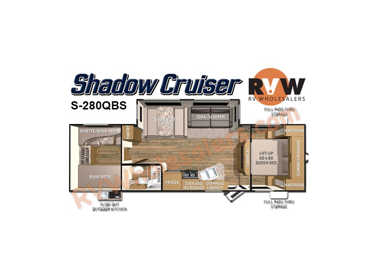2015 Cruiser Rv Shadow Cruiser S-280QBS