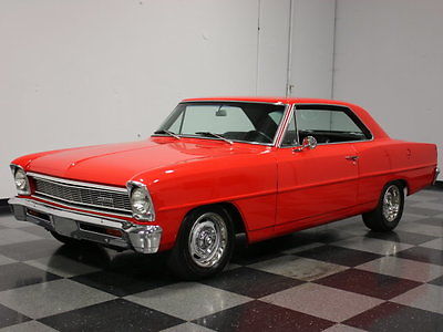 Chevrolet : Nova Chevy II SUPERCLEAN BOLERO RED SHOEBOX CHEVY, STRONG 350 V8, AUTO, DUALS, DIALED IN!!
