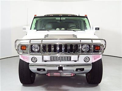 Hummer : H2 4dr Wagon 4WD SUV 06 custom hummer h 2 pink white paint full leather interior 25 in wheels