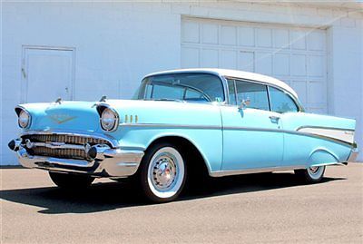 Chevrolet : Bel Air/150/210 2 HT 57 tri five 283 v 8 3 speed manual sport coupe